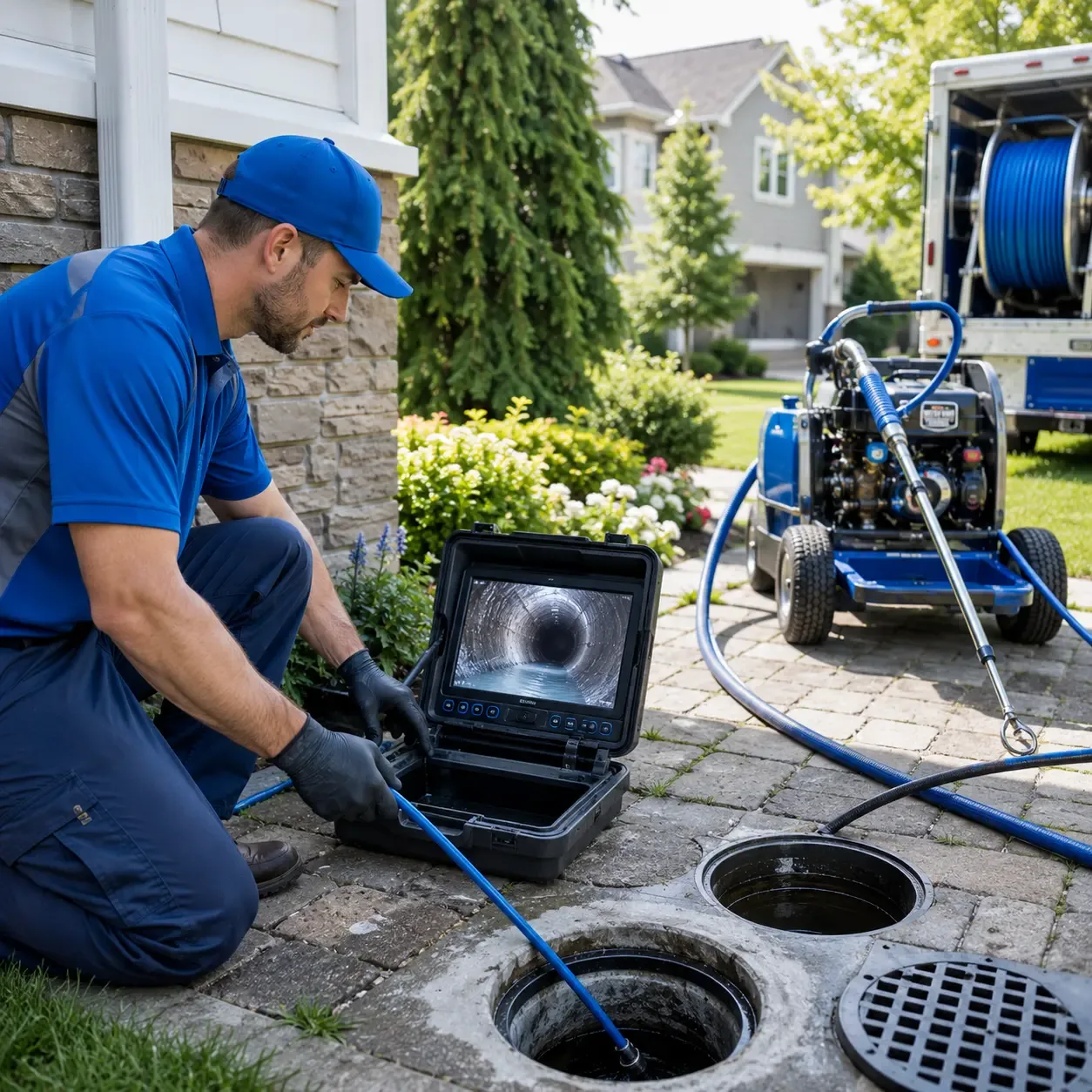 Outdoor drain cleaning professionals serving Hamden, NY