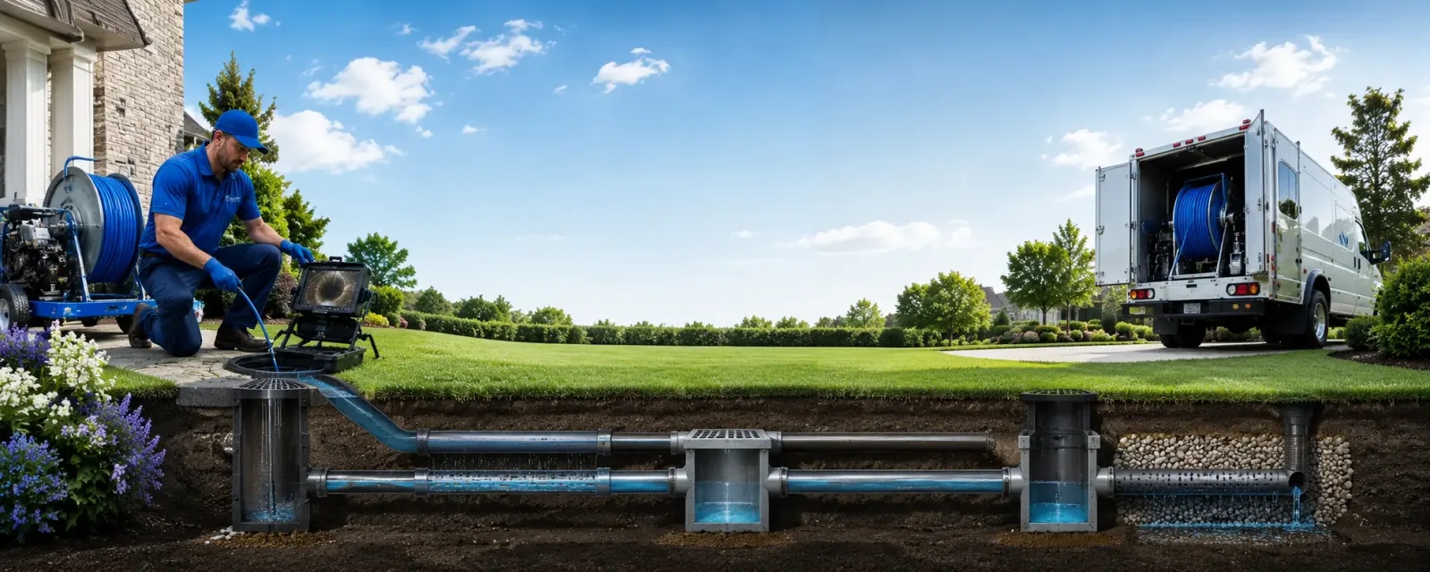 Outdoor drain cleaning information for Hamden, NY
